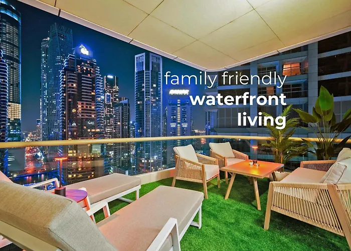 Walk To Jbr - Free Baby Gear - Marina View 2Br With Terrace
