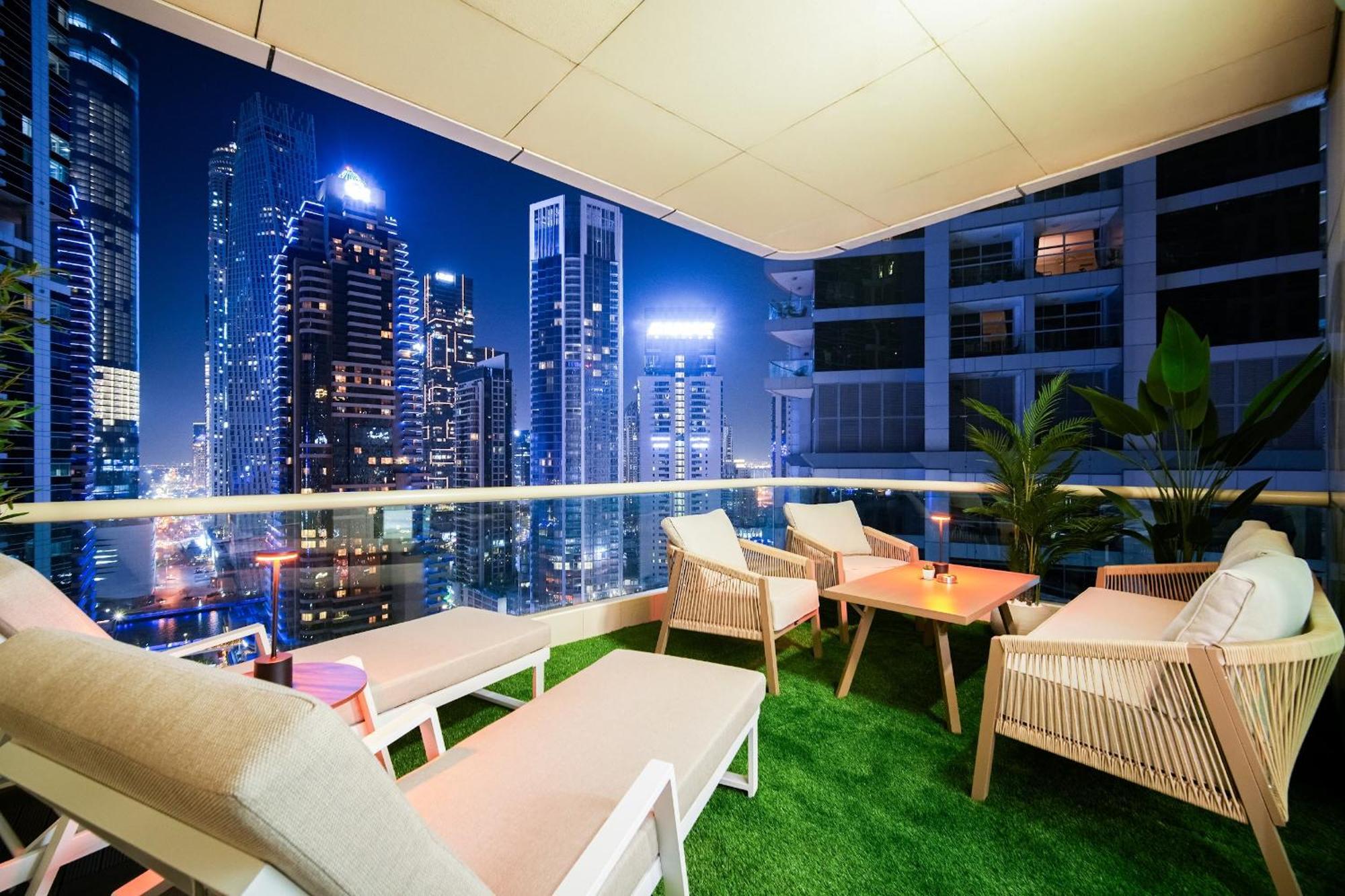 Walk To Jbr - Free Baby Gear - Marina View 2br With Terrace